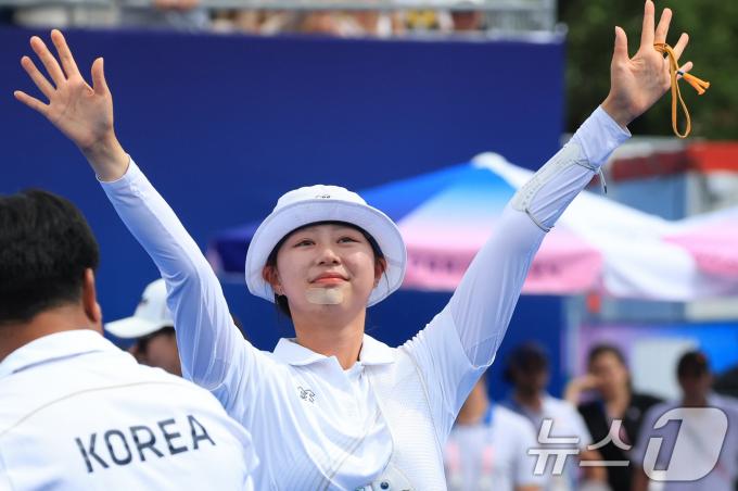 [사진] 임시현 '3관왕의 주인공'