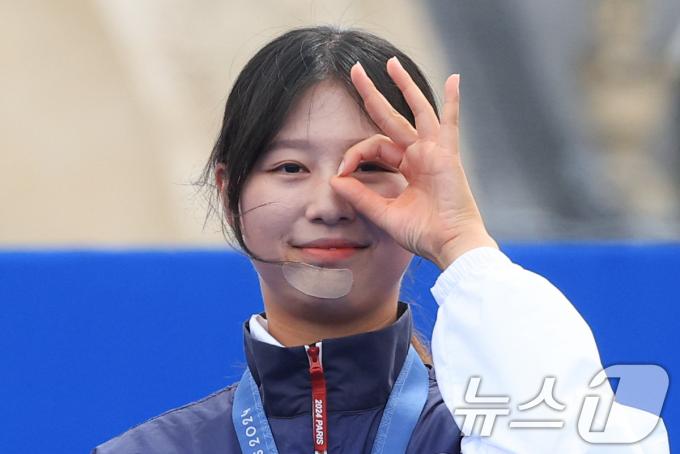 [사진] 임시현 '3관왕의 기쁨'