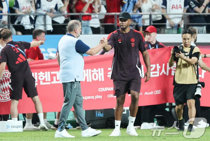 [사진] 토트넘·뮌헨 감독 '멋진 경기였어'