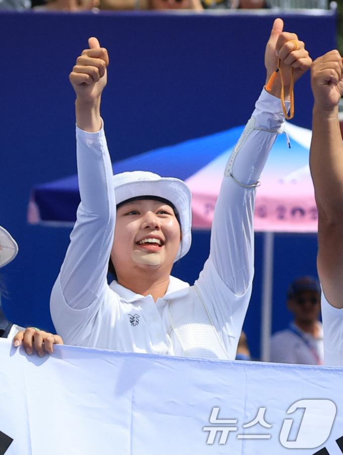 [사진] 임시현 '엄지 척'
