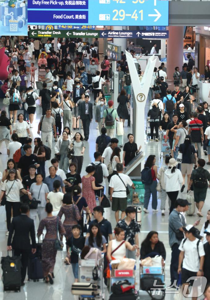 [사진] 출국 인파 몰린 인천공항