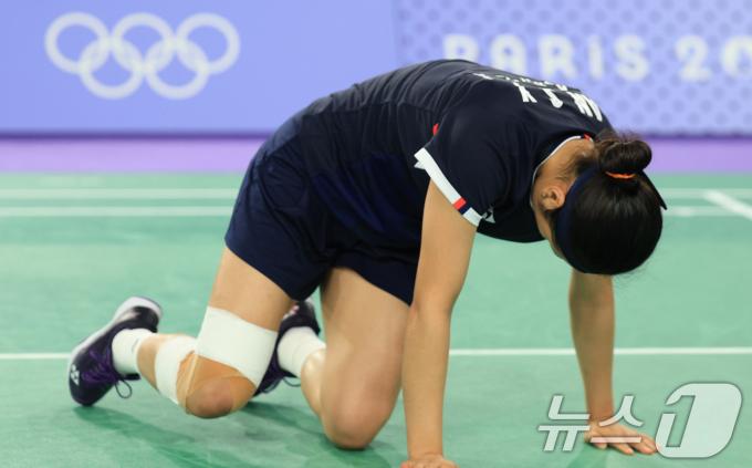 [사진] 안세영 '힘을 내'