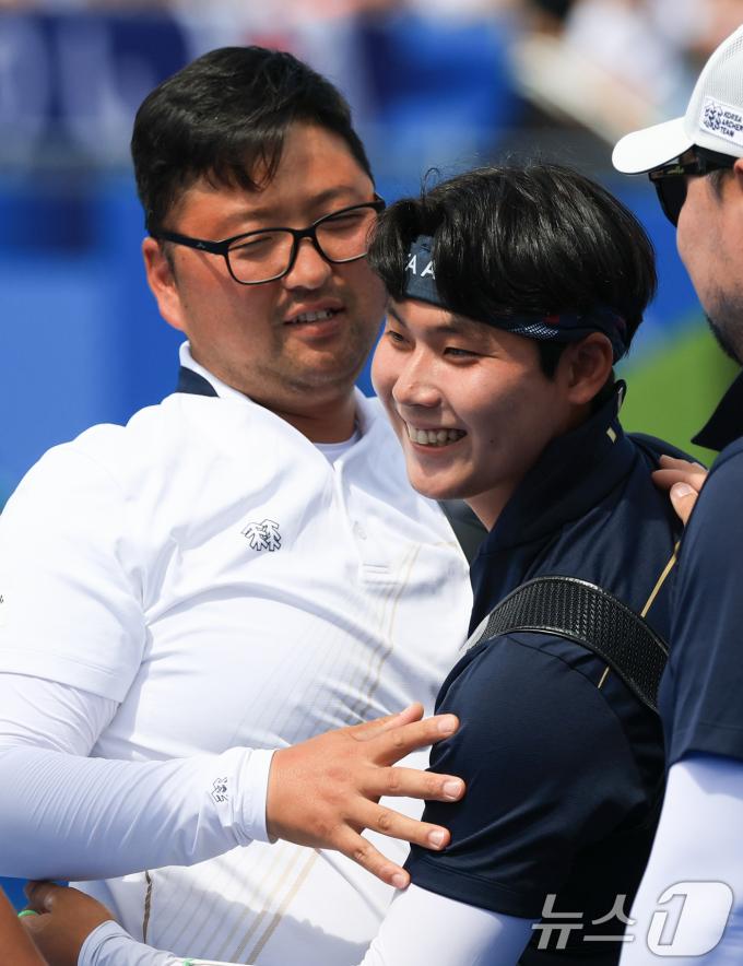 [사진] 슛오프 접전 끝에 승리한 김우진