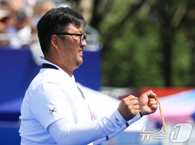 [사진] 김우진 '내가 해냈다'