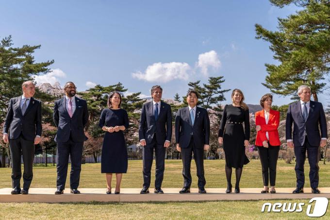 주요 7개국(G7) 외무장관. ⓒ AFP=뉴스1 ⓒ News1 우동명 기자