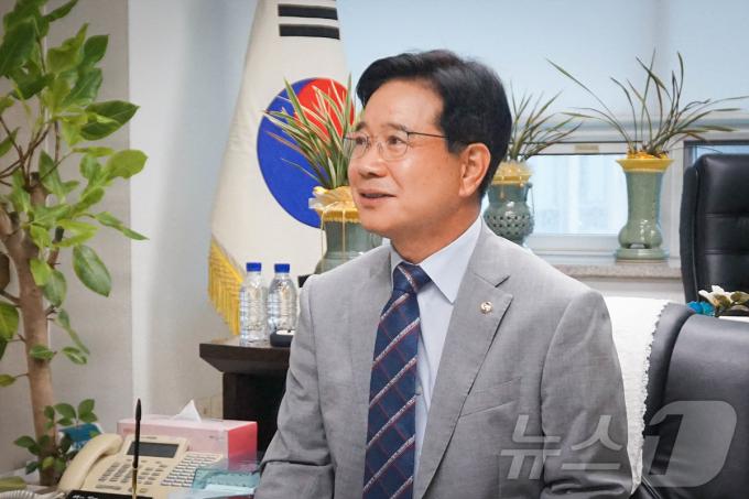 김창룡 전 경찰청장이 서울 중구 한국청소년육성회에서 <뉴스1>과 만나 '경찰국 사태'에 대한 소회를 털어놓았다. 2024.7.18/뉴스1 ⓒ News1 이기범 기자