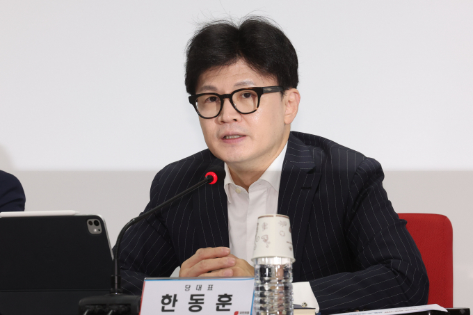 한동훈 국민의힘 대표가 지명직 최고위원, 수석대변인 등 후속 인선을 발표했다. 사진은 한 대표가 5일 서울 여의도 국민의힘 당사에서 열린 최고위원회의에서 발언하는 모습. /사진=뉴시스