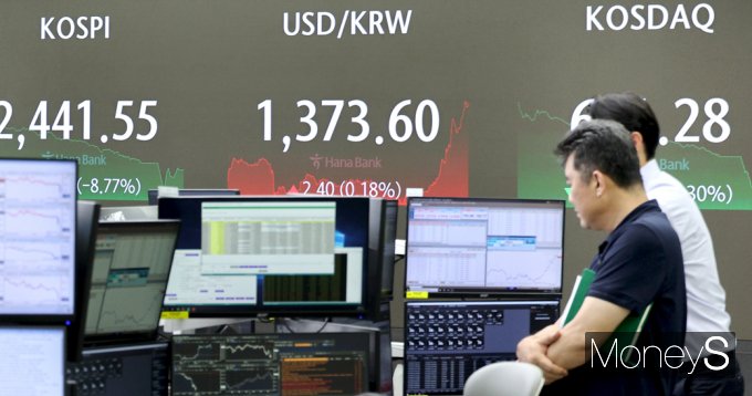 금융당국이 6일 긴급 시장점검 회의를 통해 국내 증시 상황 등을 점검할 예정이다. 사진은 5일 장마감 후 서울 중구 하나은행 딜링룸. /사진=임한별 기자