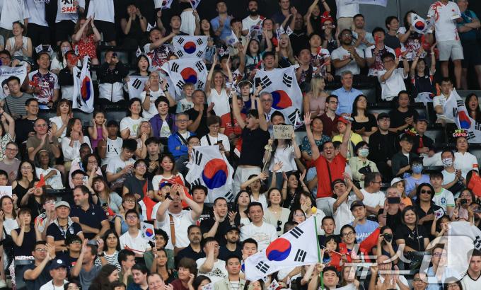 [사진] 파리올림픽 태극기 물결