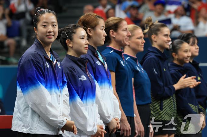 [사진] 단체전 출전한 대한민국 탁구 대표팀