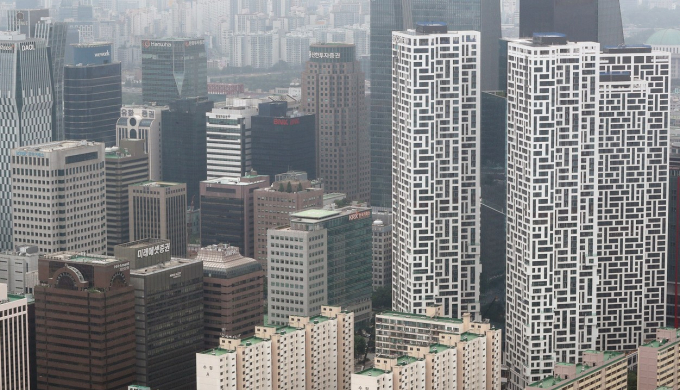 서울 여의도 지역 오피스텔과 상업건물 전경. 사진제공=뉴스1 