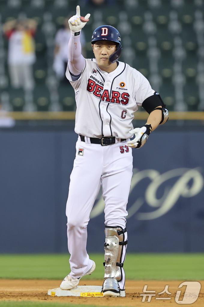 [사진] 두산 양석환, 달아나자!