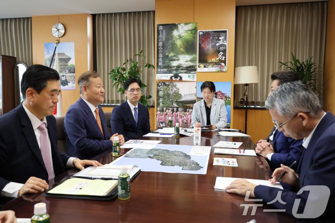 [사진] 이상민 장관, 일본 방재담당대신 회담