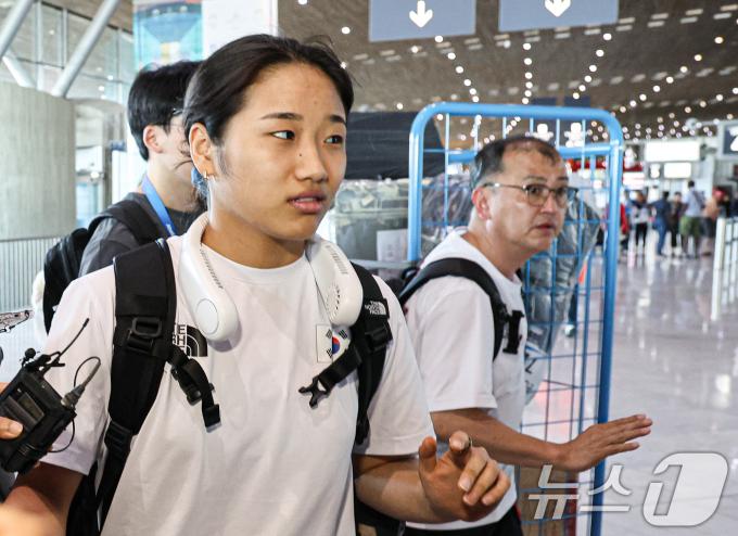 [사진] 안세영·김학균 감독 '파리올림픽 마치고'