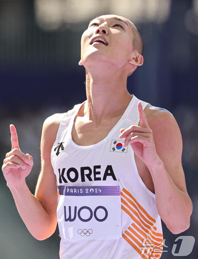 [사진] 우상혁 '성공의 기쁨'