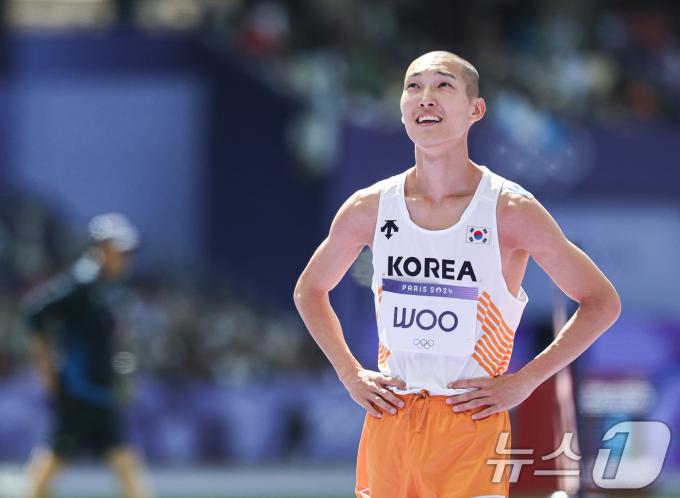 [사진] 우상혁 '아쉽다'
