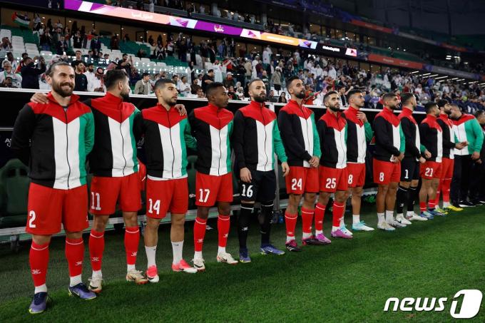 팔레스타인 축구 대표팀 / AFP) ⓒ AFP=뉴스1