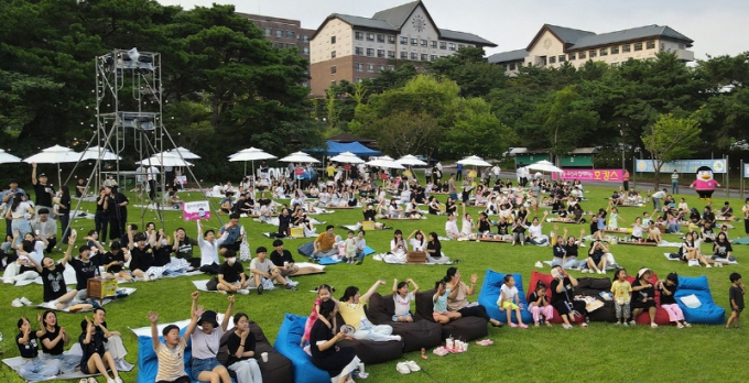지난해 진로·진학 프로그램 '호캉스' 파티./사진=호남대