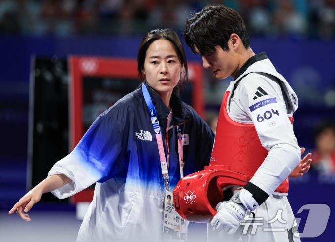 [사진] 서건우·오혜리 코치 '다음 작전은'