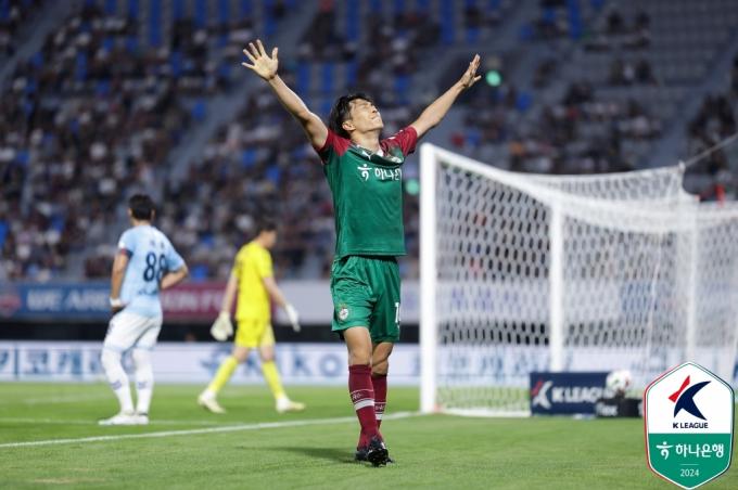 멀티골을 터뜨린 대전의 마사(한국프로축구연맹 제공)