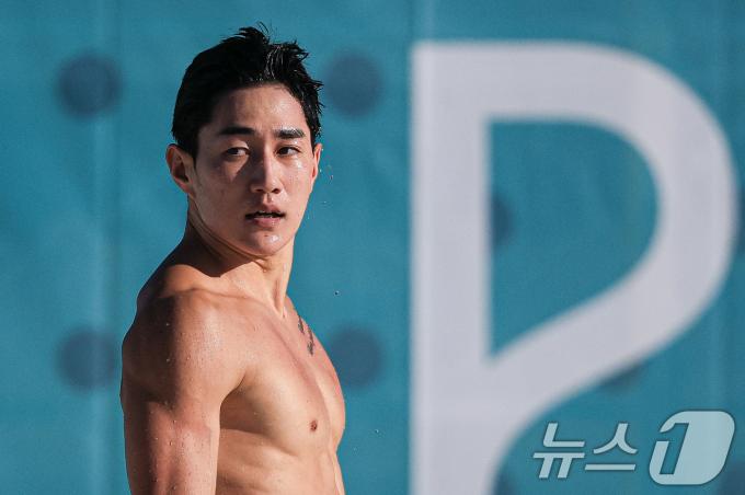 [사진] 자유형 경기 마친 서창완