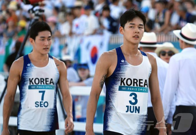 [사진] 파리올림픽 마무리한 전웅태와 서창완