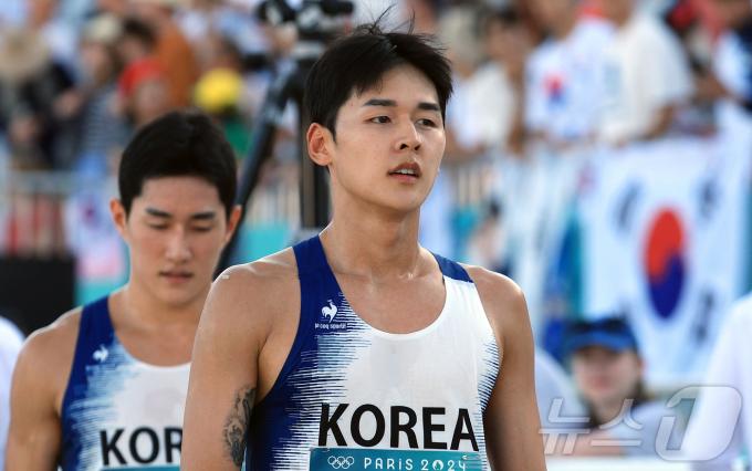 [사진] 근대5종 경기 마친 전웅태와 서창완