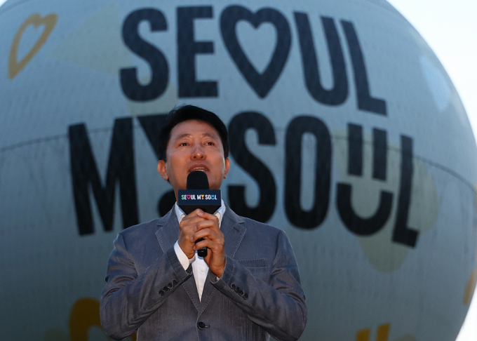오세훈 서울시장이 2036년 하게올림픽 유치에 대한 의지를 재확인했다. 사진은 오 시장이 지난 10일 서울에서 열린 한 행사에서 인사말을 하는 모습. /사진=뉴시스