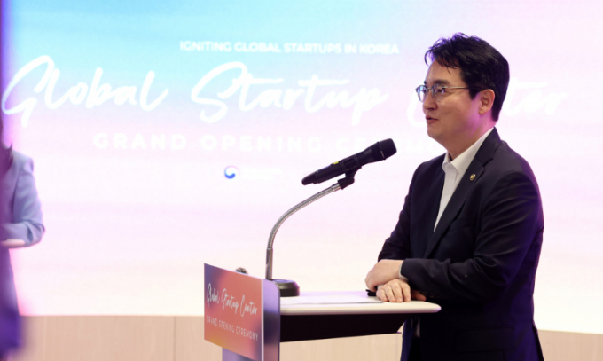 윤석열 대통령이 새로운 검찰총장 후보자로 심우정 법무부 차관을 지명했다. 사진은 심우정 차관이 지난달 31일 오전 서울 강남구 팁스타운 S1에서 열린 글로벌스타트업센터 개소식에서 축사를 하는 모습. /사진=뉴시스