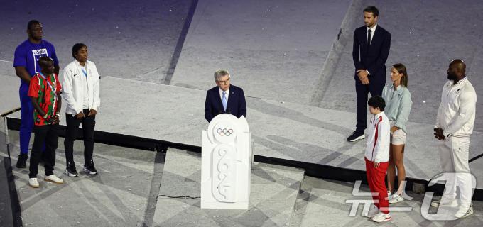 [사진] 바흐 IOC 위원장 '파리올림픽 폐막 연설'