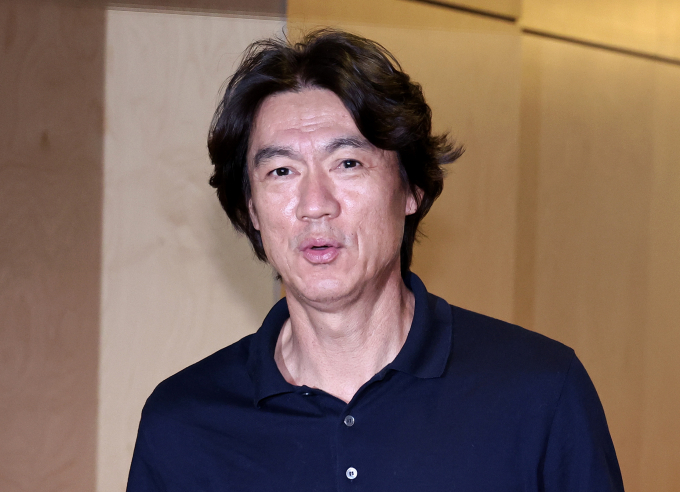 한국 축구대표팀이 다음 달 5일과 10일에 팔레스타인, 오만과 2026 북중미 월드컵 3차 예선일 치른다. 사진은 홍명보 축구대표팀 감독. /사진= 뉴스1
