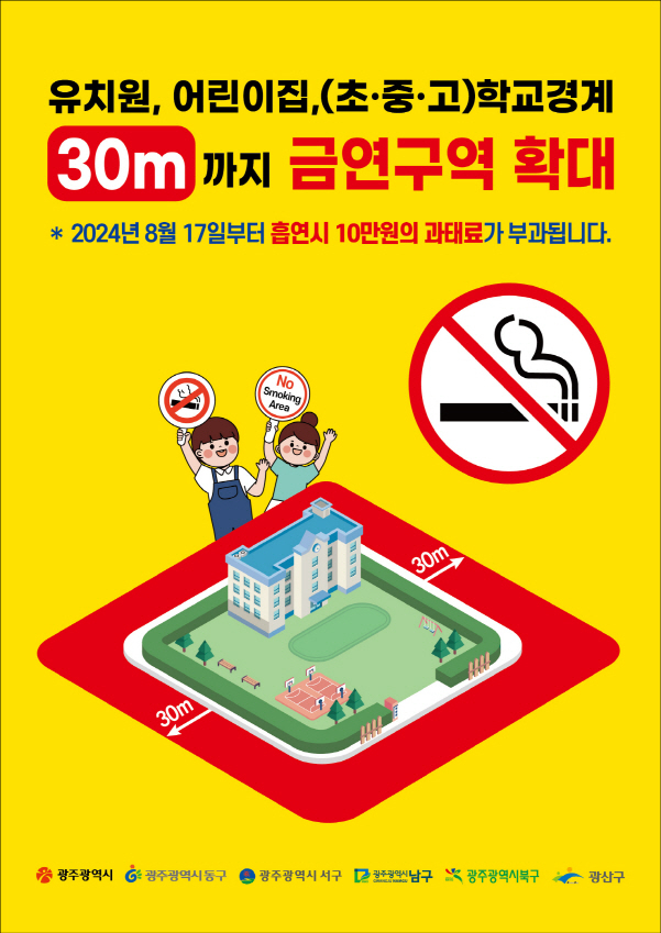 금연구역 확대 포스터./사진=광주시