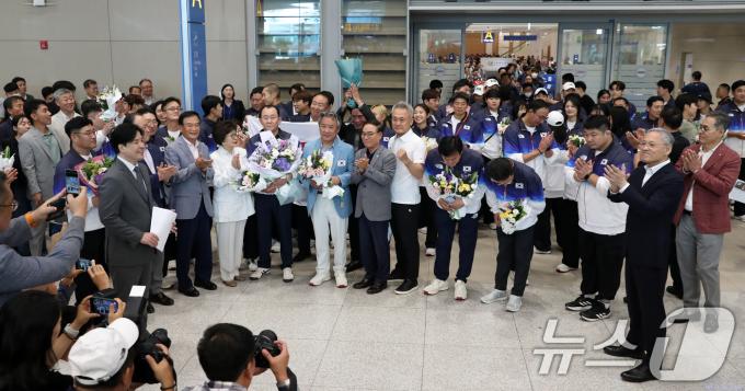 [사진] 파리 올림픽 본진 귀국