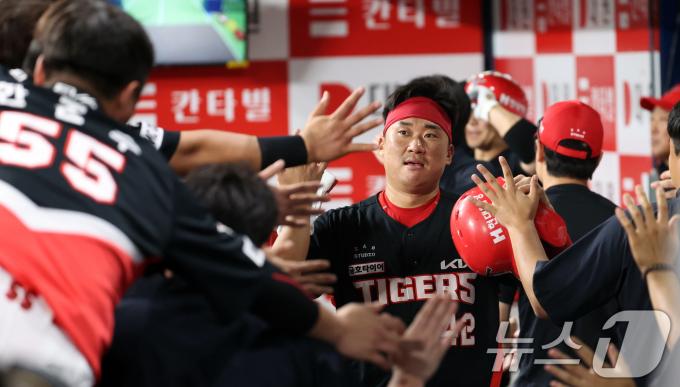 [사진] KIA 김태군, '잘했어'