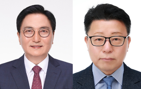 박상신(왼쪽) DL이앤씨 주택사업본부장과 강윤호 DL건설 전무가 각각 새 대표이사에 선임됐다. /사진=DL이앤씨