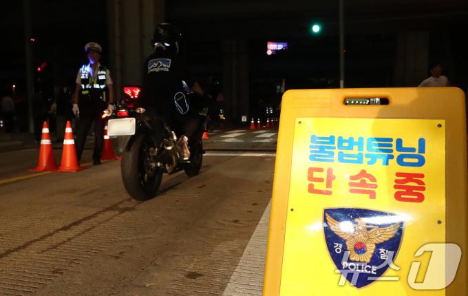 [사진] '8.15 광복절  폭주족 단속'