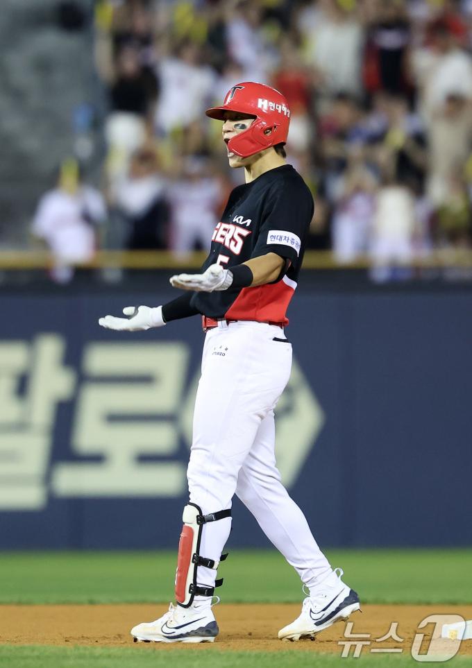 [사진] 포효하는 김도영, 경기는 지금부터!