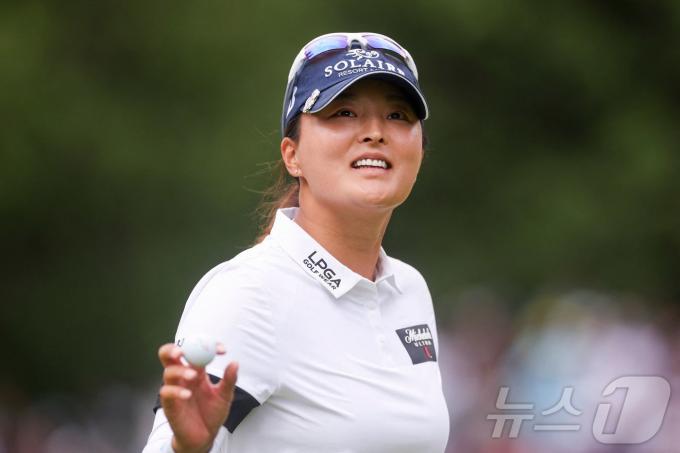 LPGA 스코틀랜드 여자 오픈 둘째날 공동 8위로 오른 고진영. ⓒ AFP=뉴스1