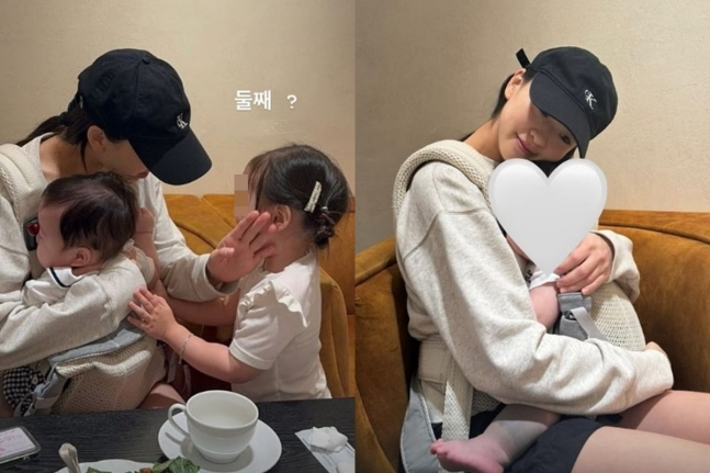 손연재가 육아에 빠진 일상을 공개했다. /사진=손연재 인스타그램 캡처