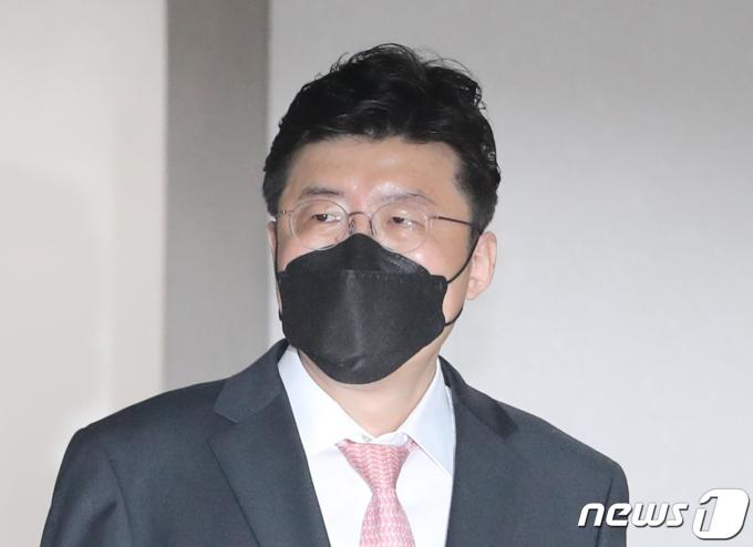 '김학의 전 법무부 차관 불법 출국금지'에 관여한 혐의로 재판에 넘겨진 이규원 전 부부장검사 2021.10.15/뉴스1 ⓒ News1 이성철 기자