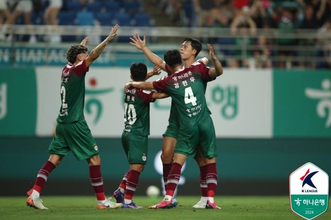 연승을 기록한 대전 하나시티즌.(한국프로축구연맹 제공)