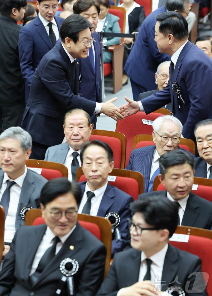 [사진] 이재명 전 대표, DJ 추도식 참석
