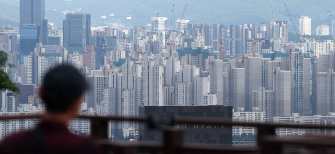  서울 남산에서 바라 본 도심 아파트./사진=뉴시스