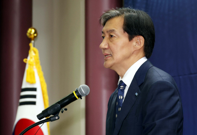 검찰이 조국 조국혁신당 대표를 문재인 대통령 사위 수사 관련 참고인 신분으로 소환했다. 사진은 지난 20일 서울 여의도 국회 의원회관 소회의실에서 열린 조국혁신당 혁신정책연구원 창립행사에 참석한 조국 대표. /사진=뉴시스