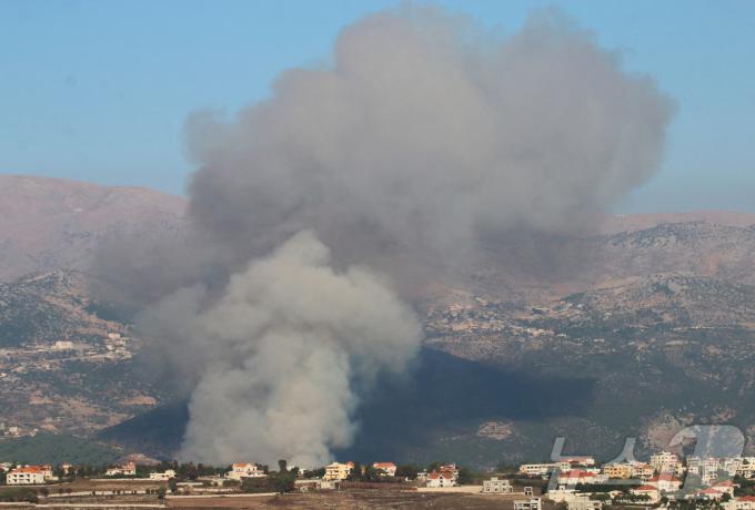 이스라엘과 레바논 무장정파 헤즈볼라의 교전으로 레바논 남부 키암에서 연기가 솟아오르고 있다. 2024.8.9. <자료사진> ⓒ 로이터=뉴스1 ⓒ News1 이창규 기자