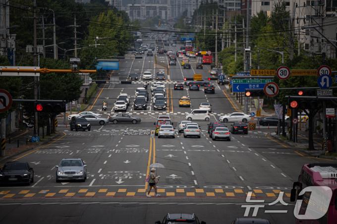 [사진] 비 내리는 수원 도심