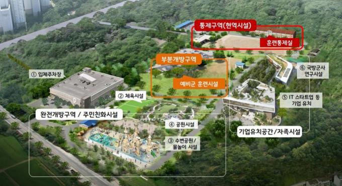 이전 예정인 의정부 예비군훈련장 위치도. / 자료제공=의정부시