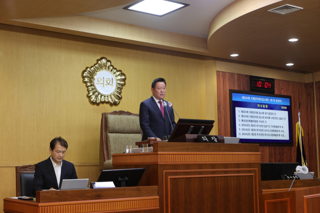 가평군의회가 '제324회 임시회 개회식·제1차 본회의'를 열고, 다가오는 9월 5일까지 총 10일간의 일정으로 회기에 들어갔다./ 사진제공=가평군의회
