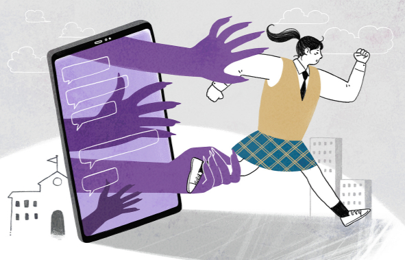 최근 딥페이크 성범죄물 피해 10대가 급증하면서 교육부와 일선 학교에서 대응 마련에 나서고 있다. /삽화=이미지투데이
