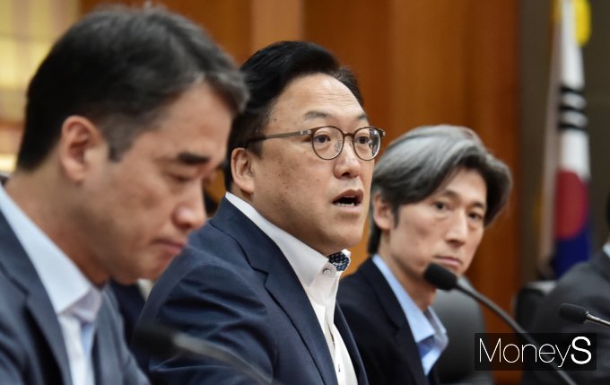 김병환 금융위원장이 29일 서울 여의도 금융투자협회 대회의실에서 진행된 금융위원회-증권업권 CEO 등 간담회에 참석해 증권사들에게 밸류업 프로그램 참여를 독려했다./사진=임한별 기자  /사진=임한별(머니S)